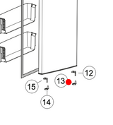 Haier Fridge Door Hinge Door Stopper Right Hand Side HRF360TW, HRF360TS