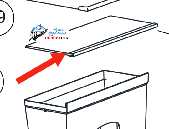 Haier Fridge Veggie Bin Cover HRZ322