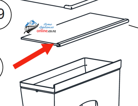 Haier Fridge Veggie Bin Cover HRZ322