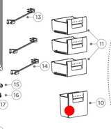 Haier Vertical Freezer Drawer 1st From Bottom HVF91VW 62226-A