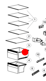 Haier Fridge Drawer Pc Top HSBS555AS HSBS555AW
