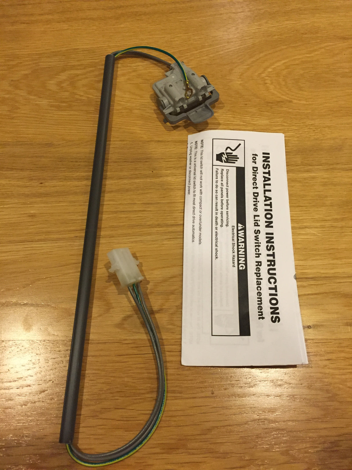 Whirlpool and Maytag Top Loader Washing Machine Door Switch Lid Switch