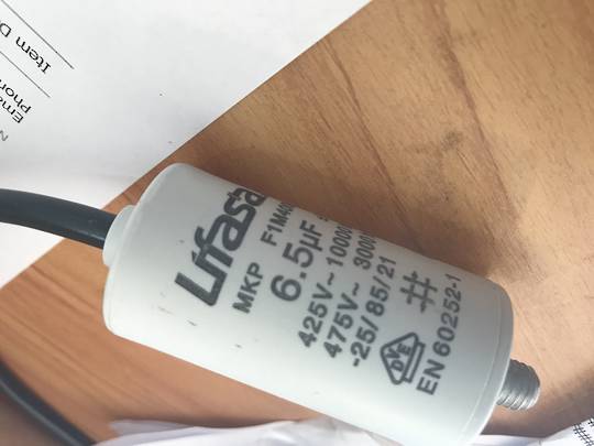 Delonghi Rangehood Capacitor 6.5UF DESIGMA90, DEBETA90
