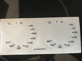 Oven Control Panel Decal Sticker Symbols Label 8