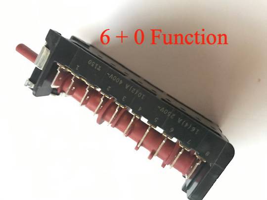 Omega Oven Multifunction Switch Or Selector Switch 7 Position OO654X, OO654W, Version 1, *6034