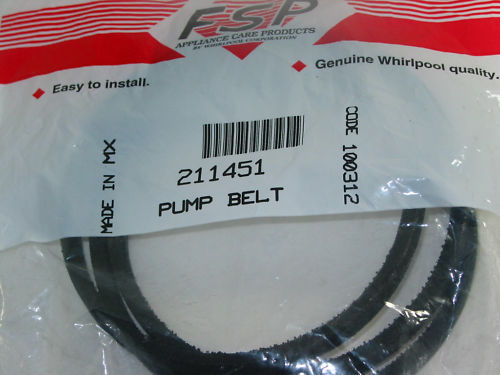 Whirlpool Maytag Washing Machine Pump Drive Belt MAT12PDDGW, MAT12PDEGW, MAT12PDLGW, MAT12PRAEW, MAT12PSAGW, MAT13MNDGW, MAT13M
