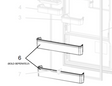 Mitsubishi Fridge Bottle Shelf MR-FX389EP-A W MR-FX389EP-A
