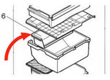 Mitsubishi Fridge Fruit Case MR-C375B, MR-C405B, MR-C375C-R, MR-C375G, **P89406