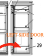 Mitsubishi Fridge Bottle Shelf Left Side Door