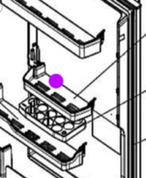 Mitsubishi Fridge Half Shelf MR-CX370EJ, MR-CX402EJ