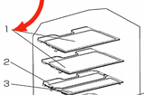 Mitsubishi Fridge Glass Shelf 1ST Or Snd