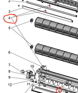 Mitsubishi Aircon Vane Sleeve MFZ-KA50VA, MFZFB50VA-A2, Sold