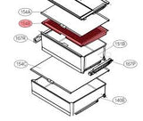 LG Fridge Veggie Bin Cover GB-335MBL. GB-335PL GB-W335MBL. GB-335W