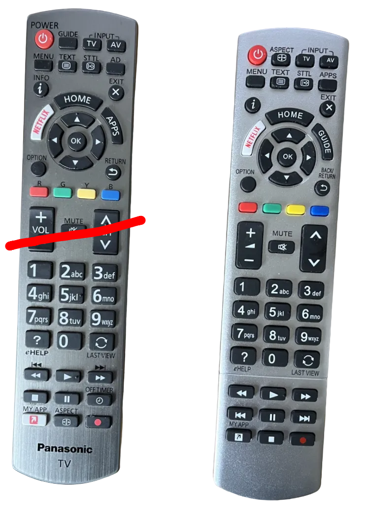 Panasonic Television TV Remote Control Compatible Version