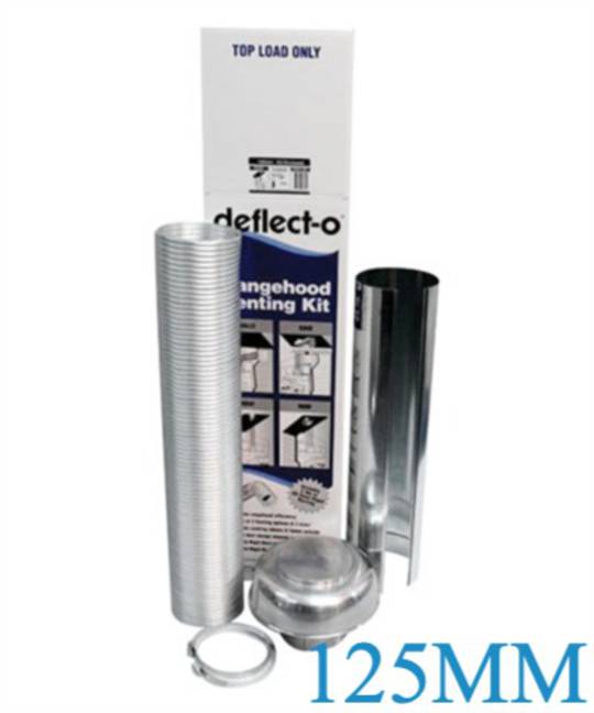 Fisher Paykel and Other Brand Dryer Ventilation Kit Rangehood Roof Vent Kit -Semi- Rigid Ducting -125MM Outlet