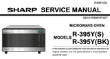 Sharp Microwave Exploded View Parts Manual Service Manual R-395Y R395Y(S) R-395(BK)