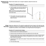 Skope fridge Door TME650-H Skope 1000 Torison Bar Set Hinge Spring