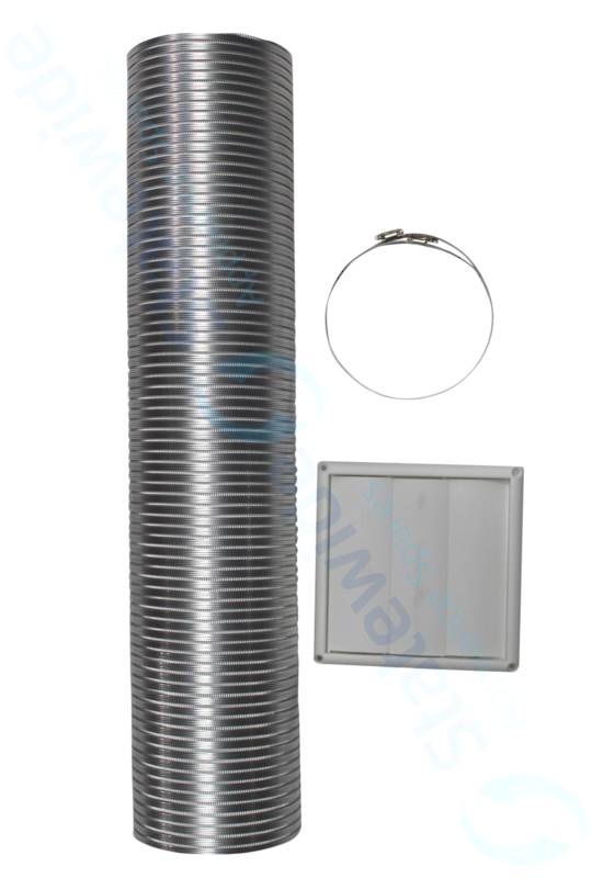 Fisher Paykel and Other Brand Dryer Ventilation Kit Rangehood Wall Vent Kit -Semi- Rigid Ducting -150MM Outlet
