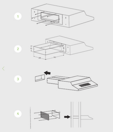 Robinhood and Fisher Paykel Rangehood Ducting Kit