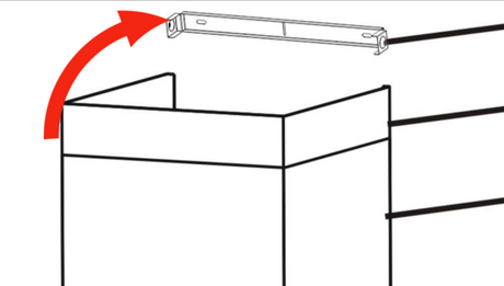Smeg Rangehood Mounting Bracket Top SFL90LEDSS, STB90LEDSS