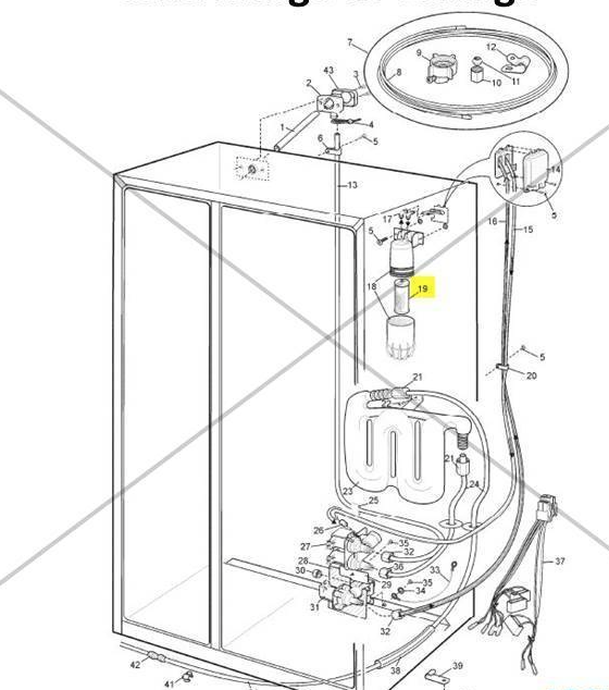 Westinghouse Electrolux Frigidaire Fridge Water Filter RS643T, RS643V, RS645V, RS643T, RS645T, RS643V*05, RS645V, RS643V*10, Rs