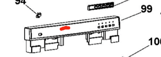 Fisher Paykel Elba Dishwasher Control Panel Board DW60CSX1, Only Stainless Steel