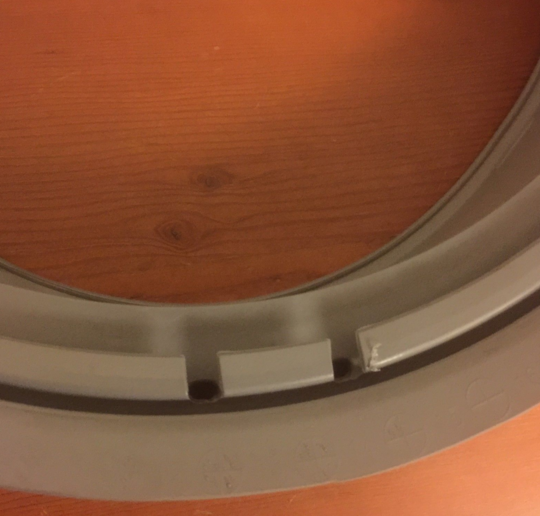 LG Washing Machine Door Seal Gasket WD1200D, With Hole In Bottom *ER1005C
