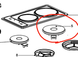 Classique Cooktop Solid Element Large CLE32SS, CLE32SS, CLE64W, CLE64SS, CLE32SS.1&#8203;&#8203;&#8203;&#8203;&#8203;&#8203;&#82