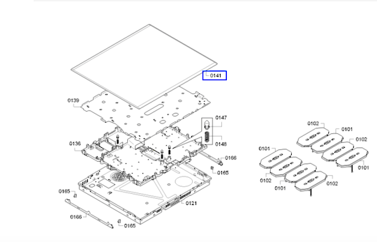 Bosch Induction Cooktop Only The Glass Ceramic Top PXX675FC1E/01 PXX675FC1E/35 PXX675FC1E/45 PXX675FC1E/53