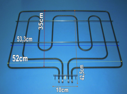 Smeg Oven Bake Dual Bottom Element A11A-5, SA990XR-8, A11X-6, SA705X, SA990XR, SA20XMFR8, SCA706X, SA706X, SA710-X7, S