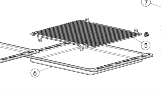 Fisher Paykel Elba Oven Rack Grill Insert Grill Pan Grid OR60SDBOB60SVMX, OB60DDEX, OR120DDWGFX1, OB60SRX, OB60SD, OB60BC, OB60