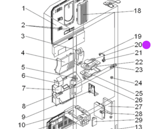 Mitsubishi Fridge Water Tank Cap Lid MRCU375P, MR-CU375X, M KIEHJ3531