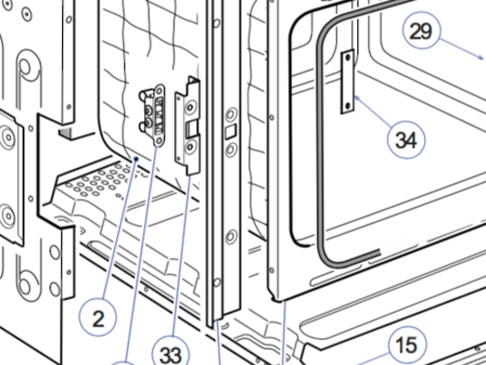 Delonghi Oven Door Hook A1346G