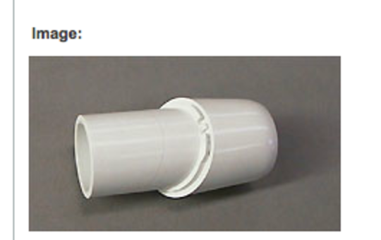 Robin Hood and Fisher Paykel Pull Out Mounting Sleeve ST4000, 750682WH NO LONGER AVAILABLE