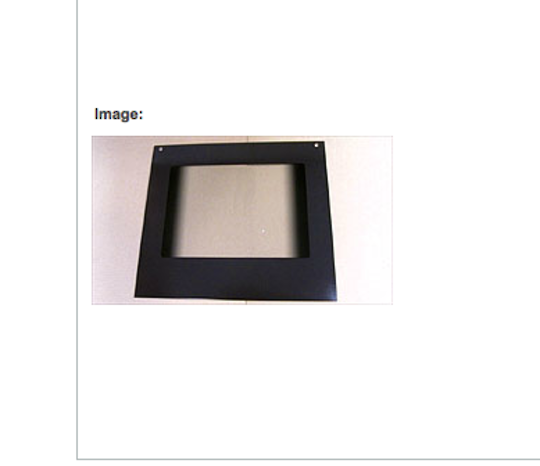 Fisher Paykel Oven Door Outer Glass Brown RA610PAW, RA610MAD, RA610MTWS, RA610MADS, RA610MAWS, RA610MAD, RA610MEDS, RA610MEWS, R