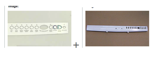 Fisher Paykel Dishwasher Control Panel and Decal White 918TD