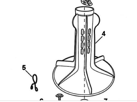 Haier Washing Machine Agitator Pulsator HWM65TLF, 61306