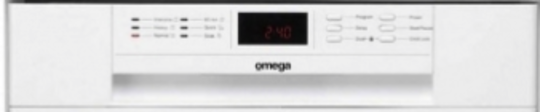 Omega Dishwasher Control Panel White ODW707WB