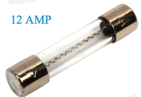 Universal Fuse 12 Amp, 12AMPS, 12 Amps,