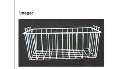 Fisher Paykel and Elba Chest Freezer Basket Wide RC510XW1, H510X, RC701XW1