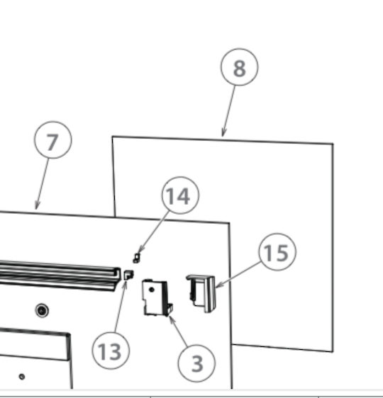 Fisher Paykel Elba Oven Inner Glass OB60SL11DEPX1, 550247