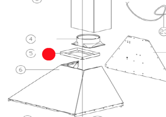 Rangehood Outlet Connection Frame Outlet CLRH60SS