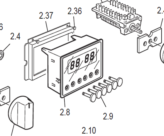 Delonghi Oven Timer Knob DMFPS60B, DE91GW1, No Longer Available
