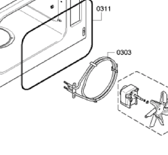 Bosch Oven Fan Forced Element HBC36D753B