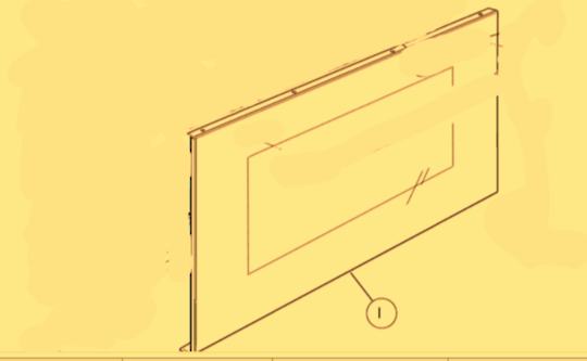Fisher Paykel Oven Door Glass Outer External OR90SCBGX1, 89133A, 89133B Only