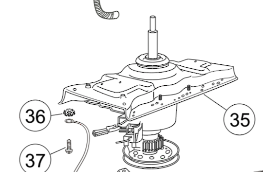 Haier Washing Machine Transmission Or Gearbox Assy , Bearing Shaft and Seal Included