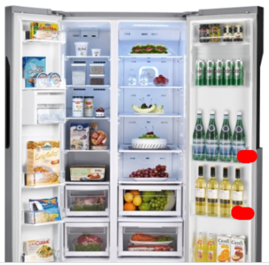 LG Fridge Freezer Fridge Door Bottle Shelf - AAP73331306