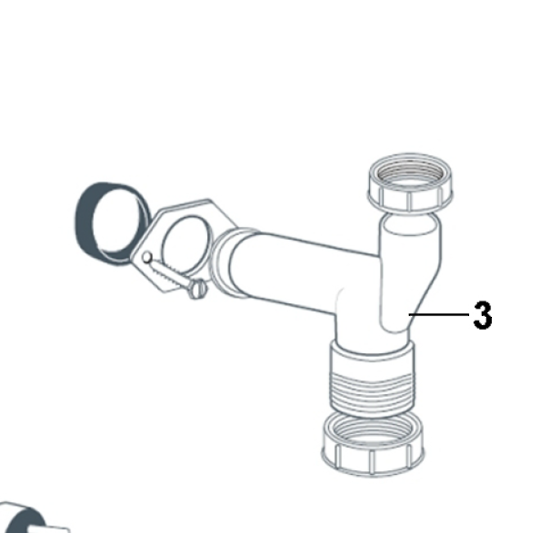 Fisher Paykel and Elba Waste Disposer Elbow Waste Discharge Pipe GD50S, GD75IA, GD751A, 80612. 89162