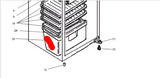 Mitsubishi Fridge Veggie Bin MR-255J, MR255J
