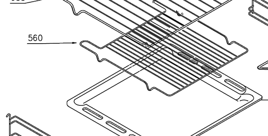 Baumatic Oven Wire Rack Insert for Grill Tray BK905SS BK264PSS